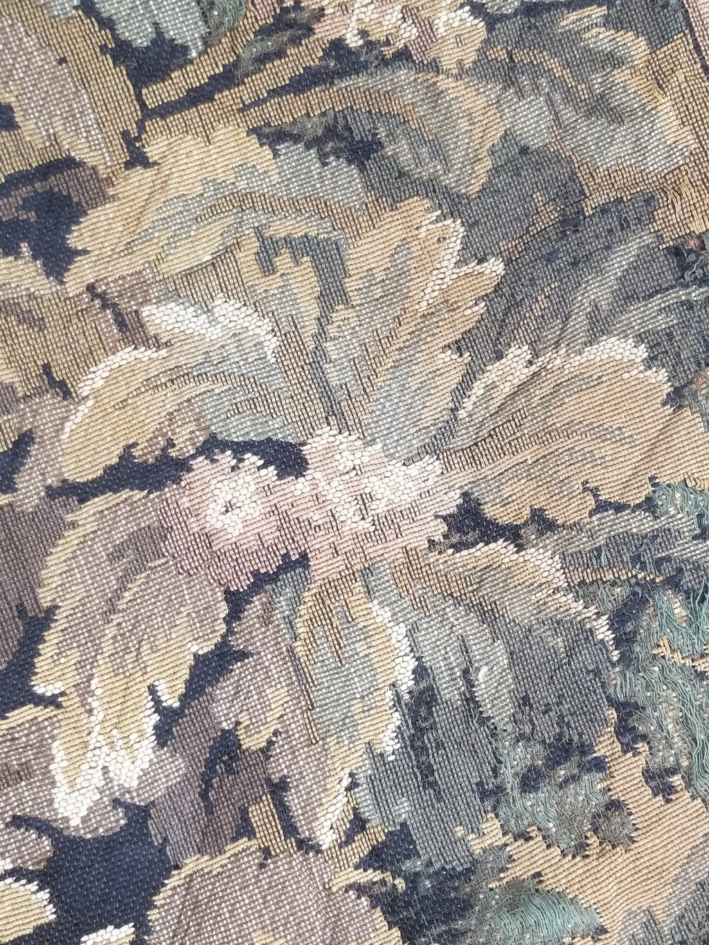 Vintage French Aubusson Style Jacquard Woven Bird in a Nature Tapestry 288x124cm