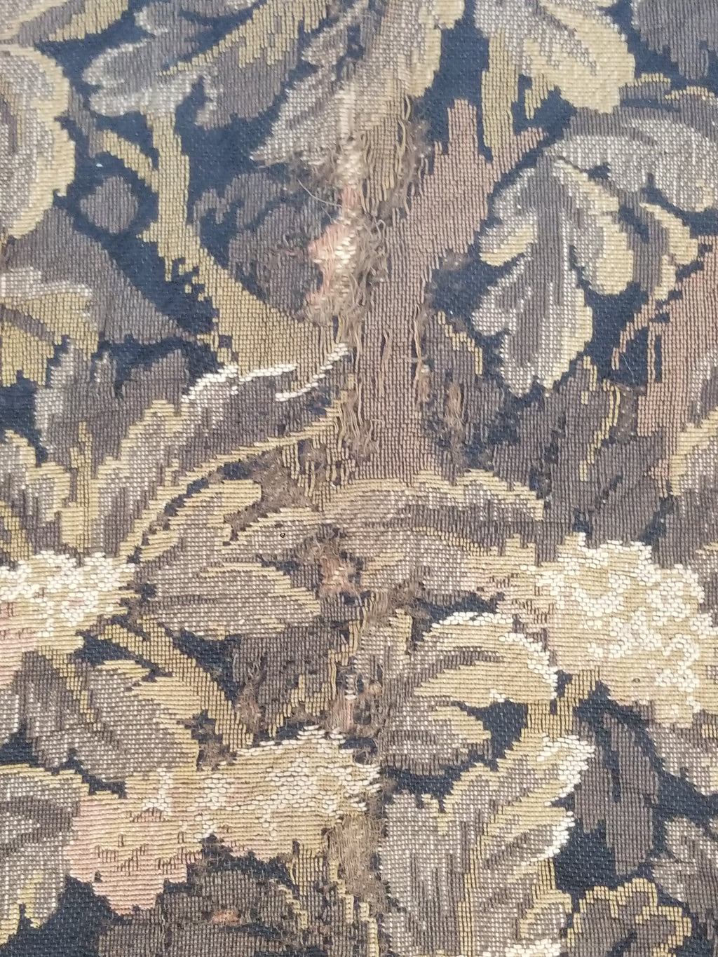 Vintage French Aubusson Style Jacquard Woven Bird in a Nature Tapestry 288x124cm