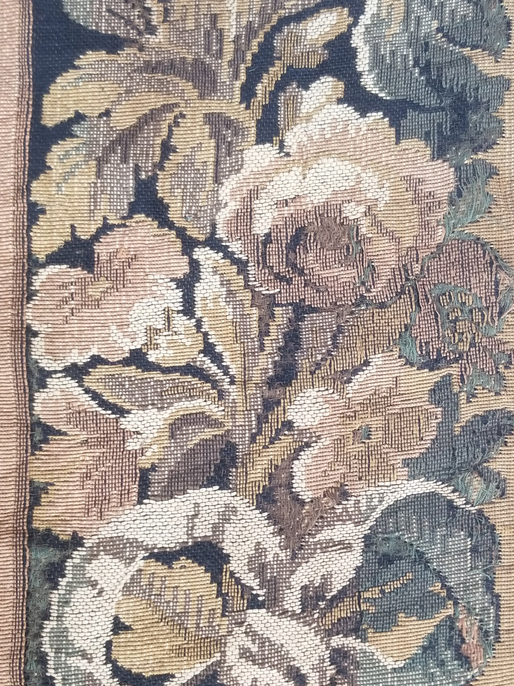 Vintage French Aubusson Style Jacquard Woven Bird in a Nature Tapestry 288x124cm