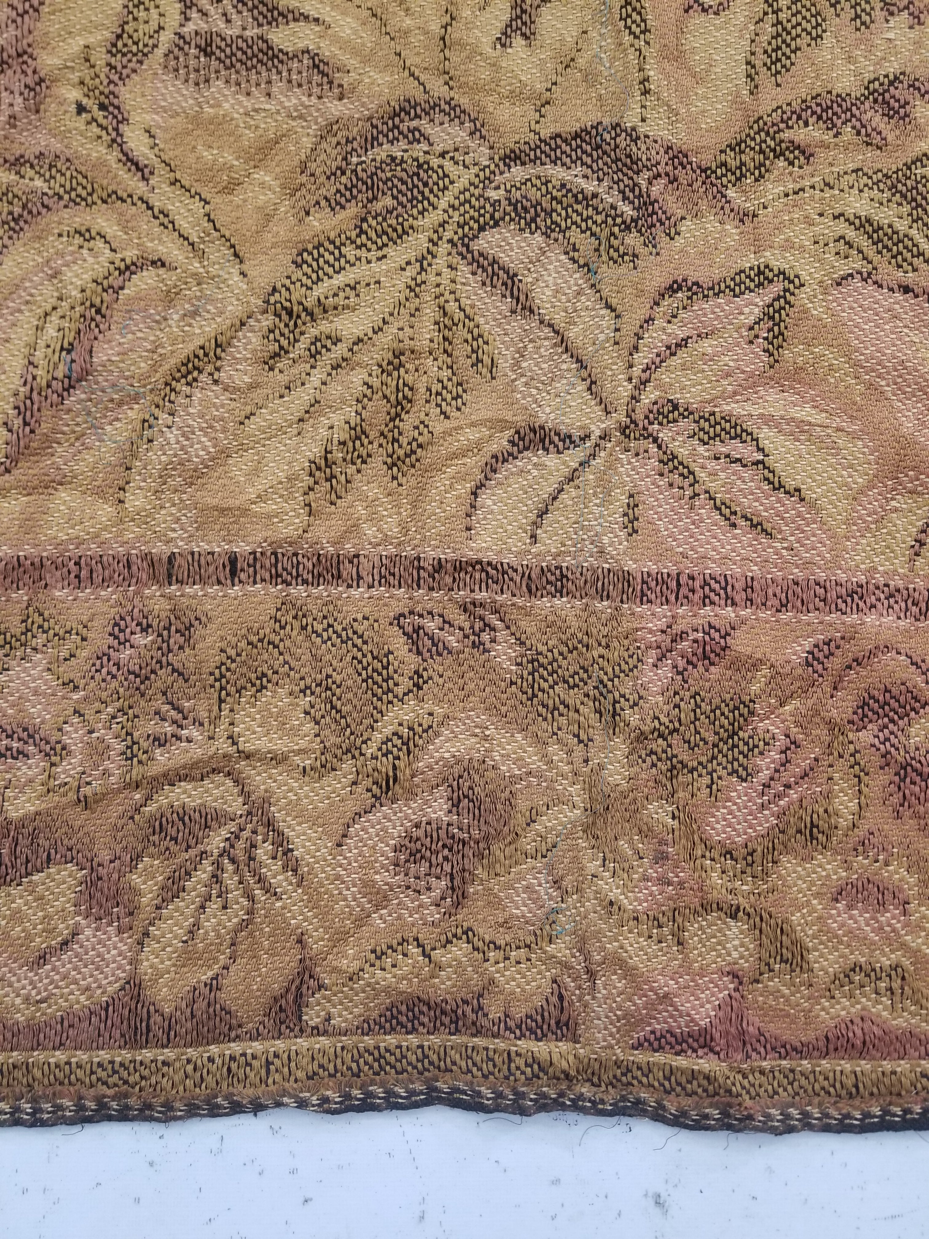 Vintage French Aubusson Style Jacquard Woven Bird in a Nature Tapestry 288x124cm