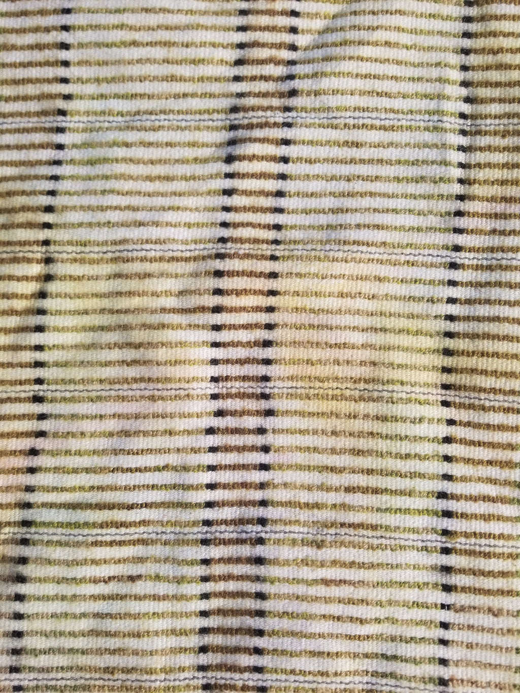 Vintage Traditional Handmade Scandinavian Wool Rya Shag Rug 106x66cm