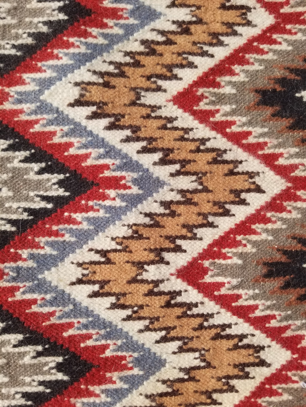 Vintage Traditional Handwoven Mexican Wool Multicolor Kilim Rug 242x151