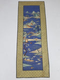 Antique Chinese Handwoven Fishermen and River Landscape Kesi Panel 110x41cm