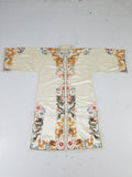Vintage Chinese Hand Embroidered Dragon Silk Robe