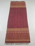 Vintage Traditional Songket-Style Handwoven Ceremonial Textile 216x85cm