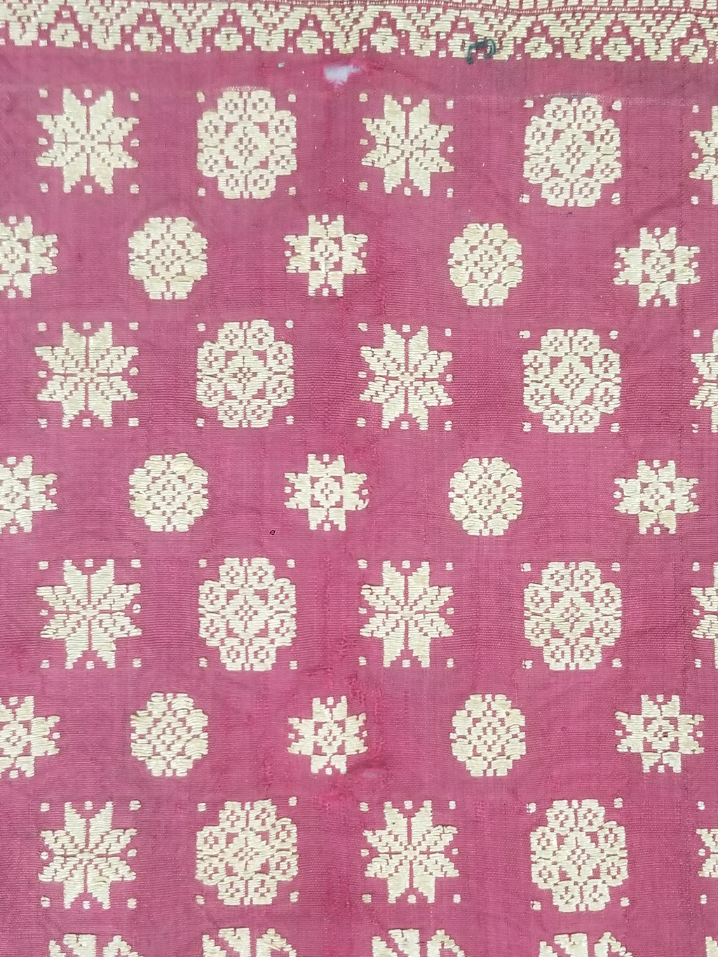 Vintage Traditional Songket-Style Handwoven Ceremonial Textile 216x85cm
