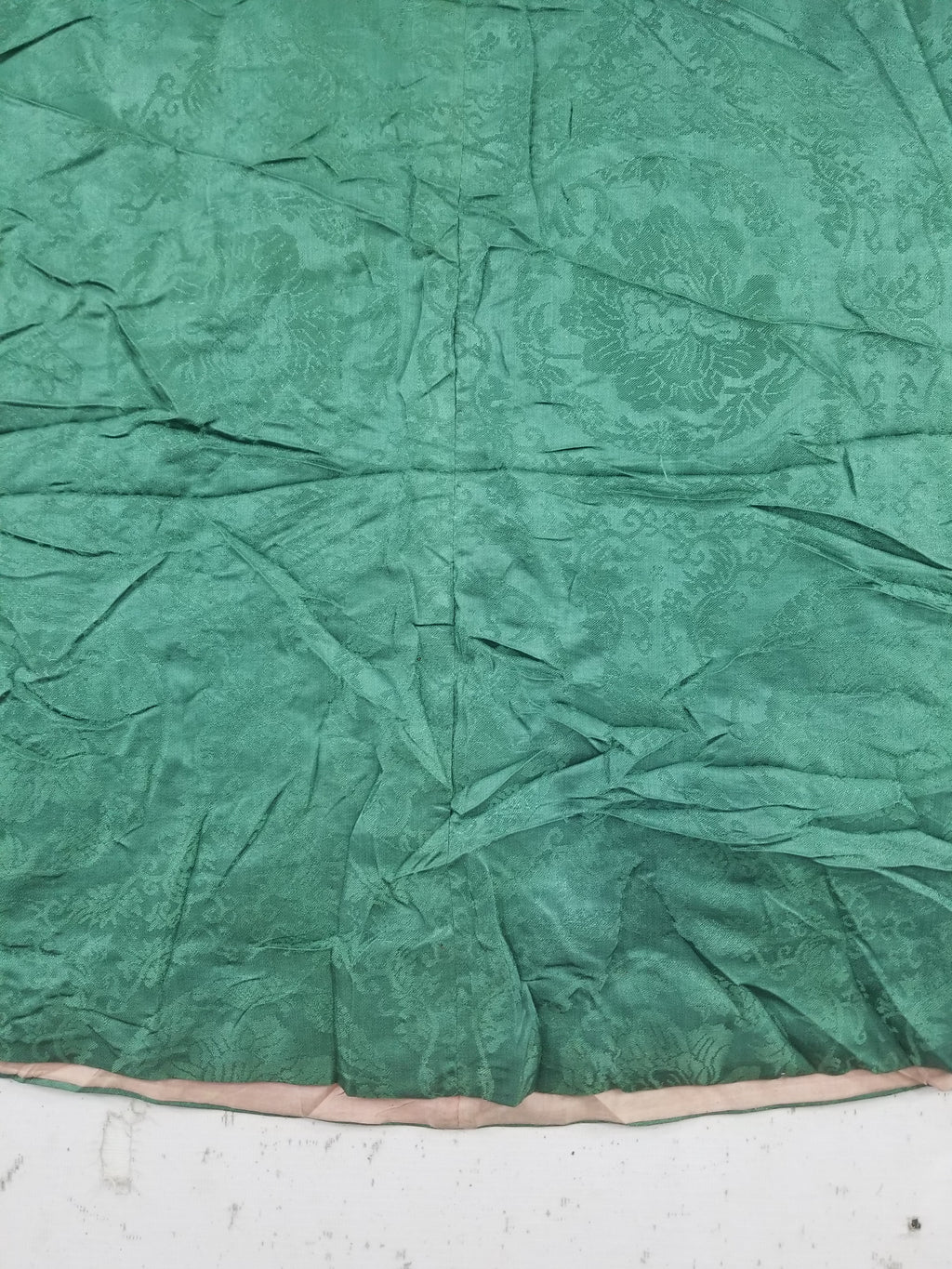 Antique Chinese Silk Brocade Auspicious Symbols Embroidered Silk Robe