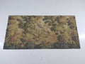 Vintage French Jacquard Woven Hunting Verdure Scene Tapestry 171x84cm