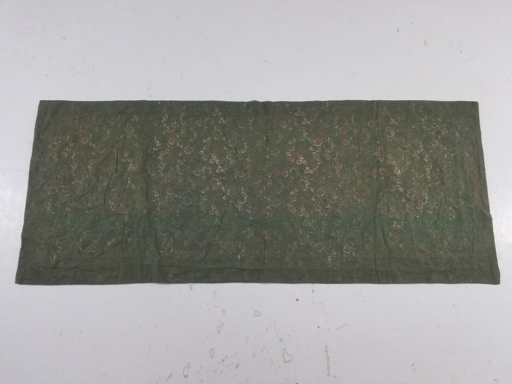 Vintage Chinese Silver Metallic Embroidered Dragon Tapestry 150x61cm