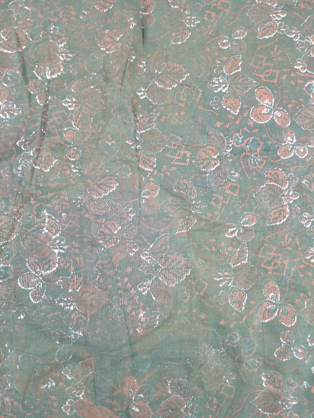 Vintage Chinese Silver Metallic Embroidered Dragon Tapestry 150x61cm