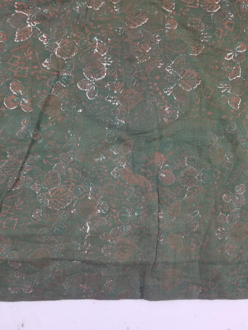 Vintage Chinese Silver Metallic Embroidered Dragon Tapestry 150x61cm