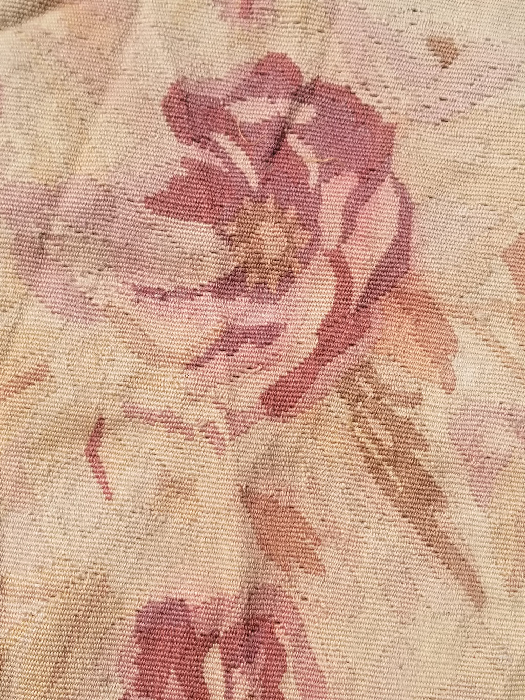 Antique Handwoven French Aubusson Ornate Floral Wool Rug 151x90cm