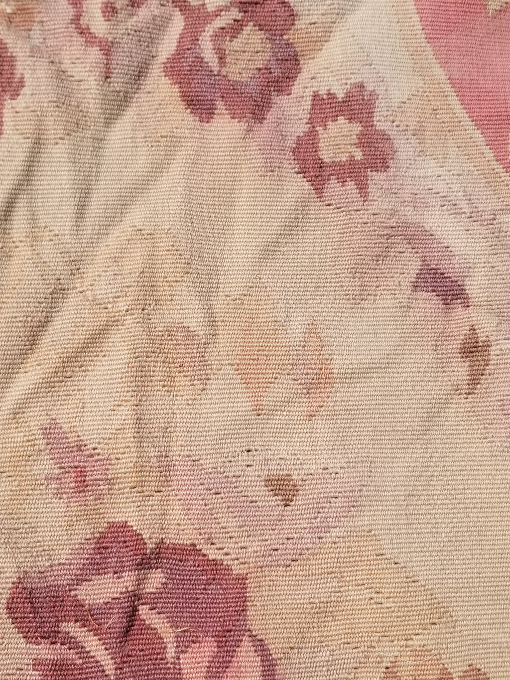 Antique Handwoven French Aubusson Ornate Floral Wool Rug 151x90cm