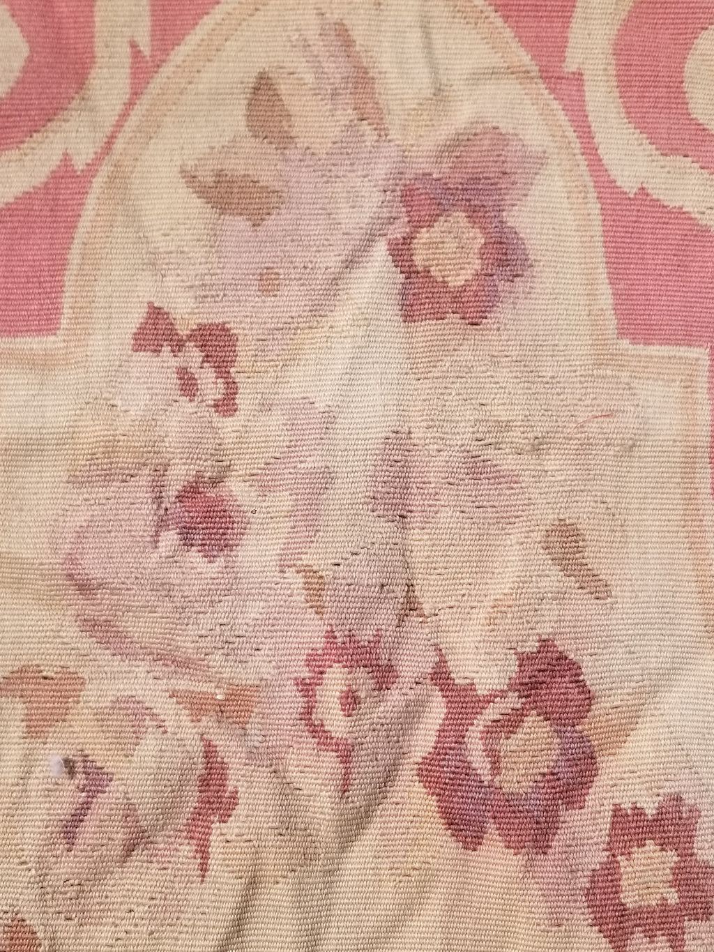Antique Handwoven French Aubusson Ornate Floral Wool Rug 151x90cm