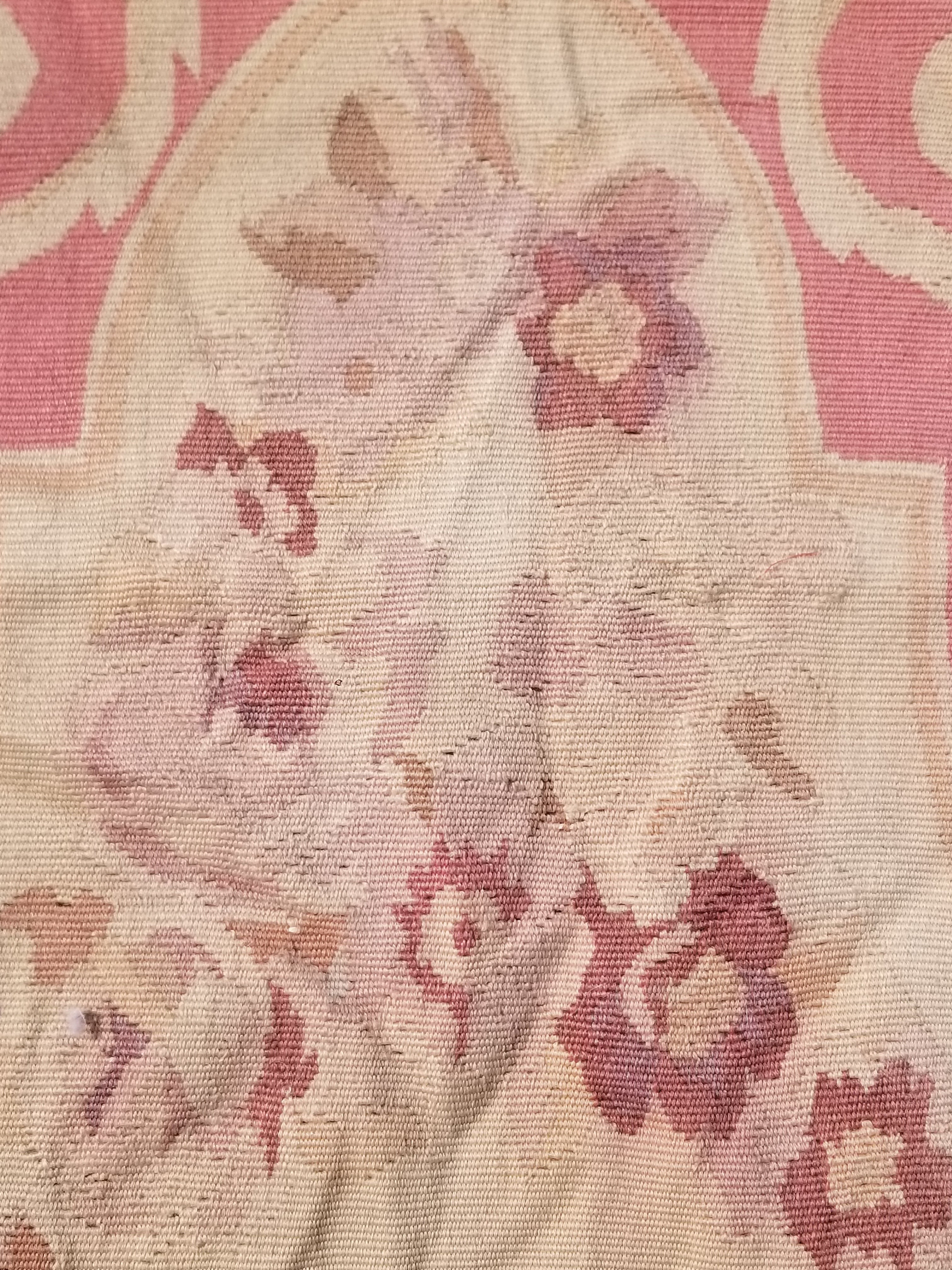 Antique Handwoven French Aubusson Ornate Floral Wool Rug 151x90cm