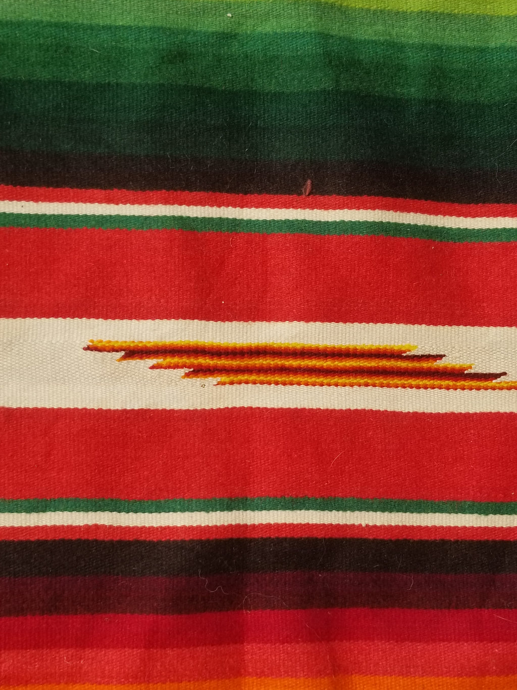 Vintage Traditional Handwoven Mexican Saltillo Serape Wool Kilim 239x164cm