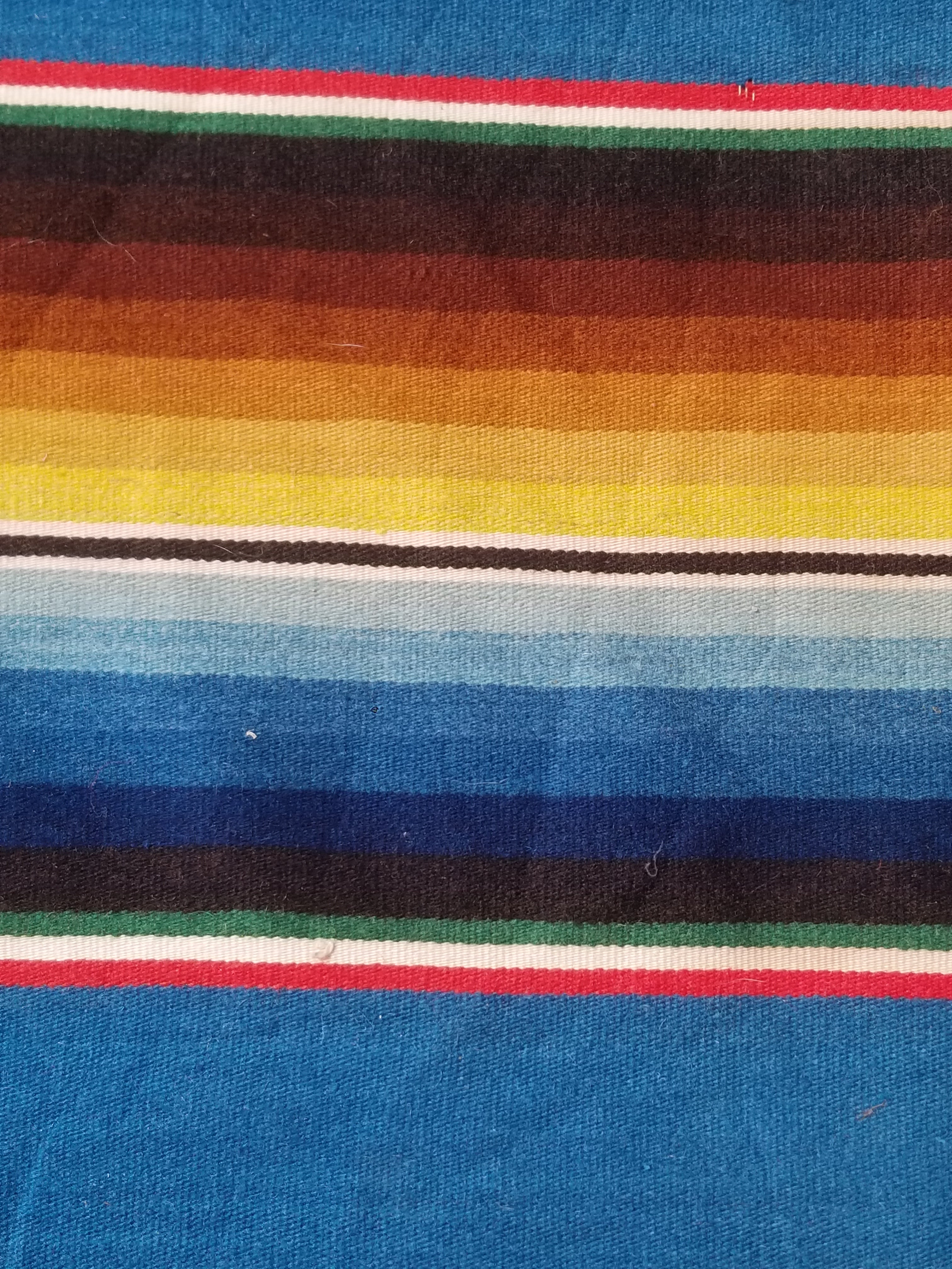Vintage Traditional Handwoven Mexican Saltillo Serape Wool Kilim 239x164cm