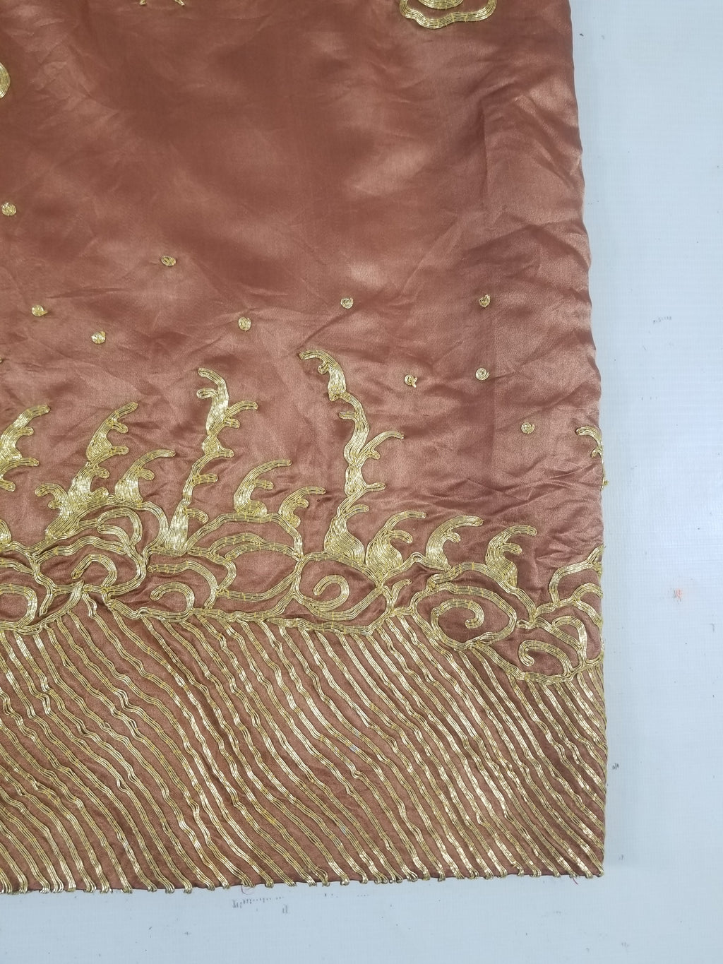 Vintage Chinese Gold Metallic Embroidered Imperial Dragon Silk Kimono Robe
