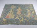 Antique European Medieval Lady & Unicorn Jacquard Woven Tapestry 201x141cm