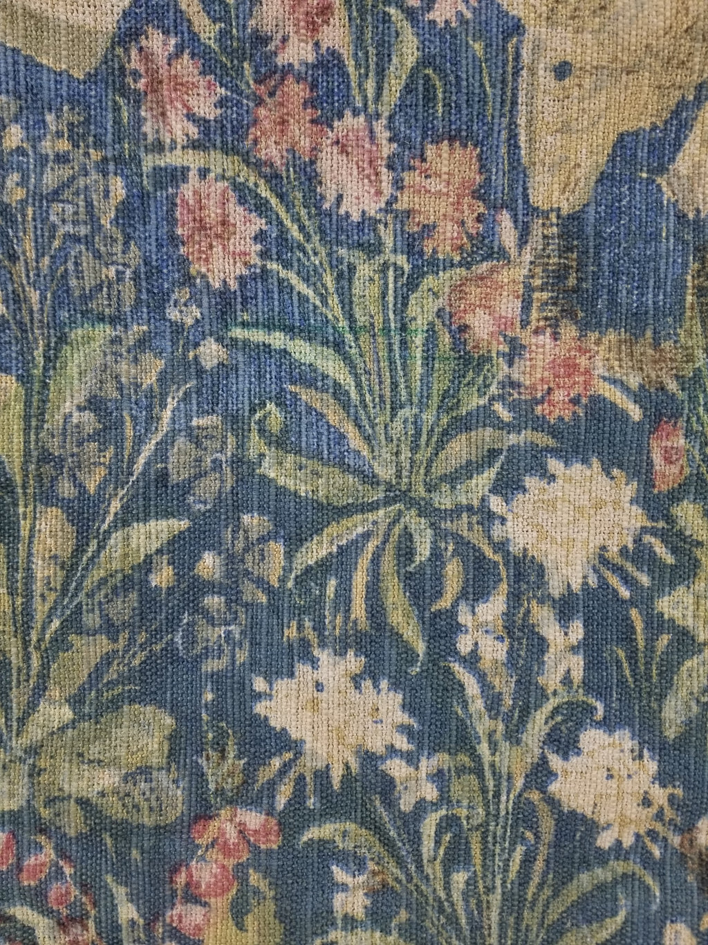 Antique European Medieval Lady & Unicorn Jacquard Woven Tapestry 201x141cm