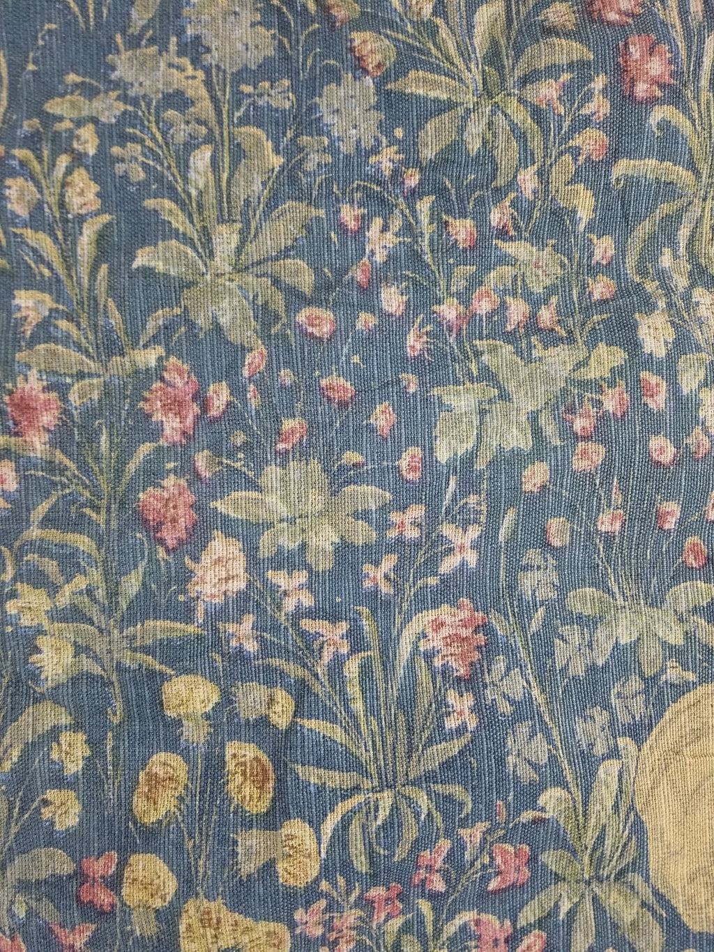 Antique European Medieval Lady & Unicorn Jacquard Woven Tapestry 201x141cm