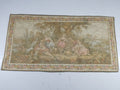 Vintage French Jacquard Woven Romantic Garden Scene Wall Hanging Tapestry 171x90cm