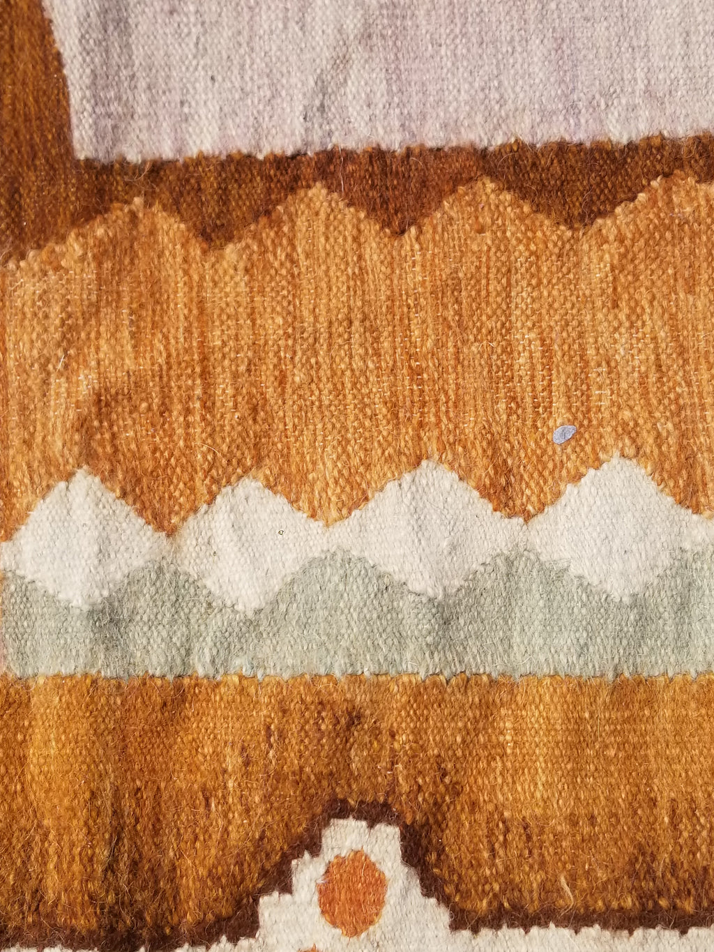 Vintage Traditional Handwoven Egyptian Rural Village Scene Wool Tapestry 113x70cm