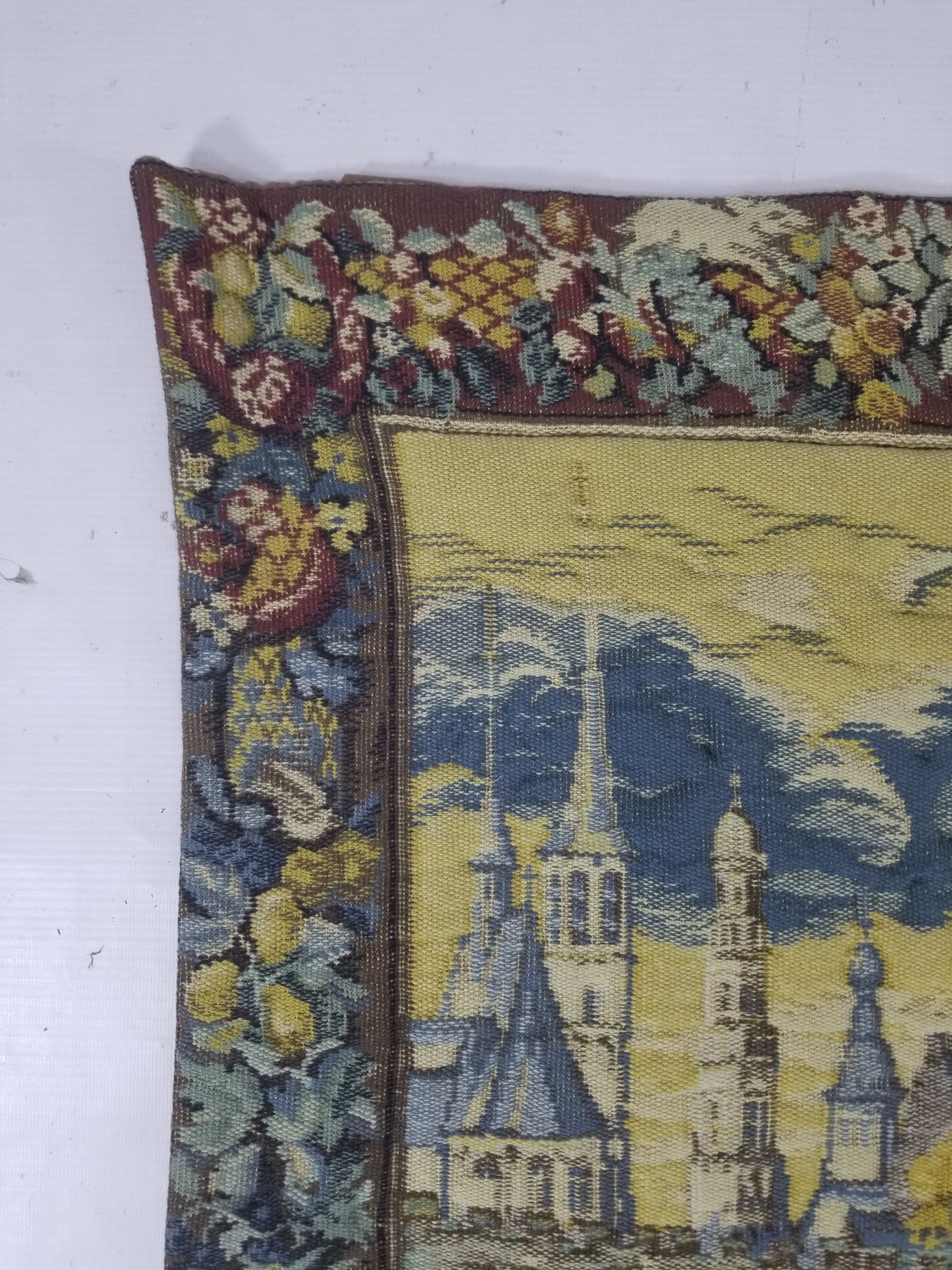 Antique European Handmade Medieval Hunting Scene Tapestry 200x140cm