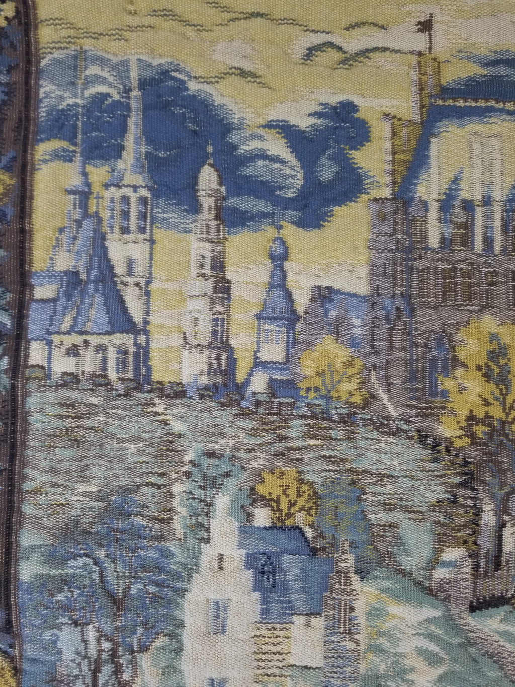 Antique European Handmade Medieval Hunting Scene Tapestry 200x140cm