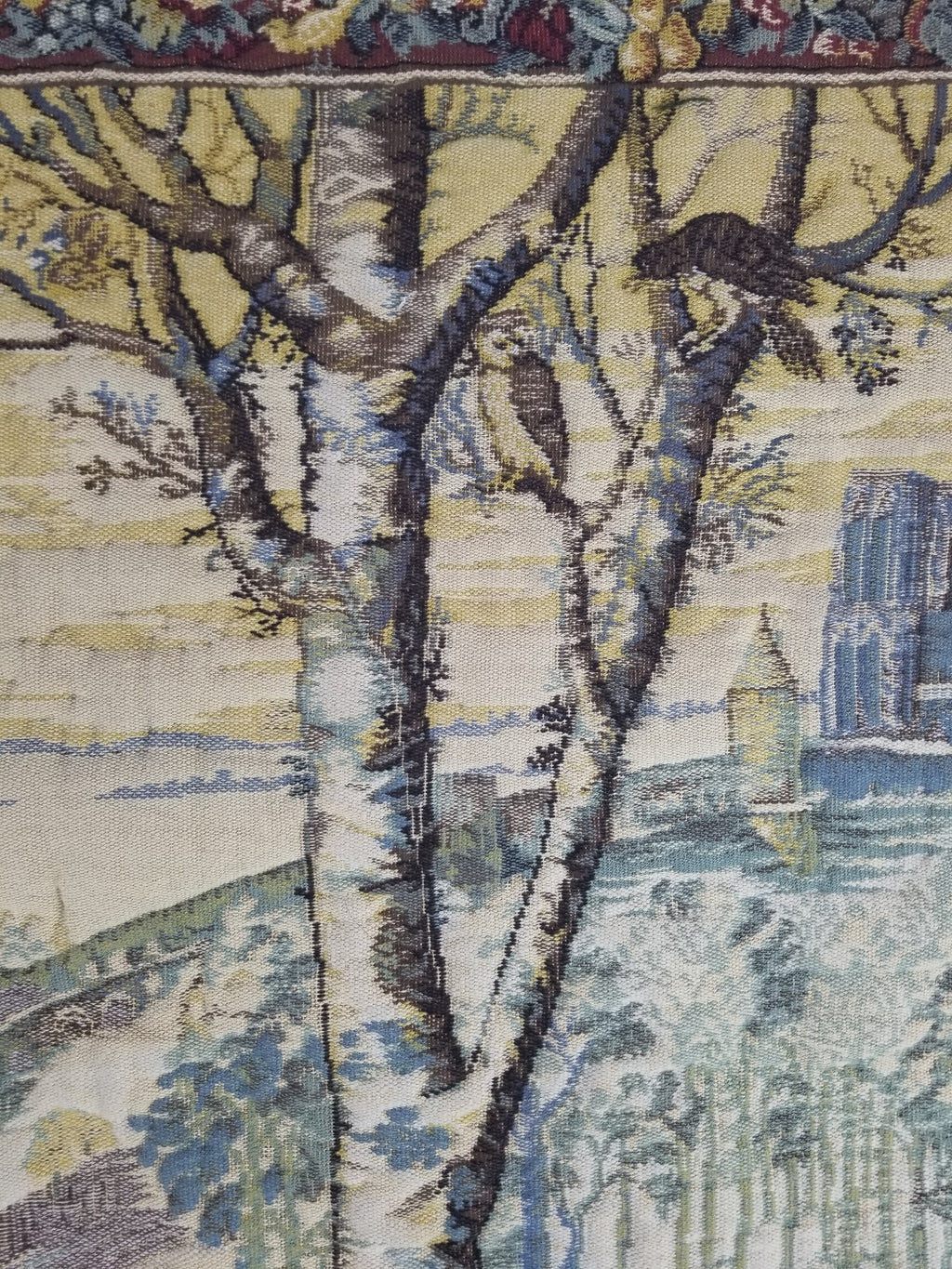 Antique European Handmade Medieval Hunting Scene Tapestry 200x140cm