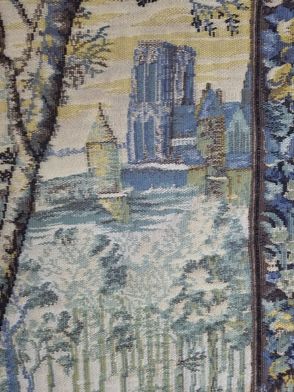 Antique European Handmade Medieval Hunting Scene Tapestry 200x140cm
