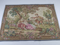 Antique French Rococo Romantic Scene Jacquard Woven Tapestry 195x1378cm
