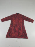 Vintage Traditional Kashmiri Crewel Embroidered Paisley Wool Coat