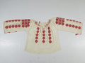 Vintage Romanian Vyshyvanka Embroidered Peasant Blouse