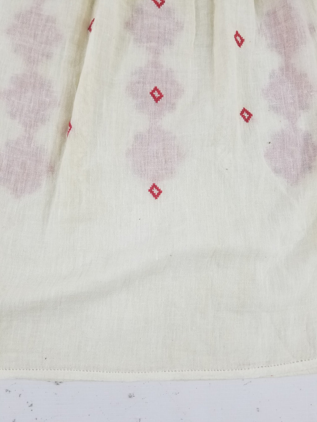 Vintage Romanian Vyshyvanka Embroidered Peasant Blouse