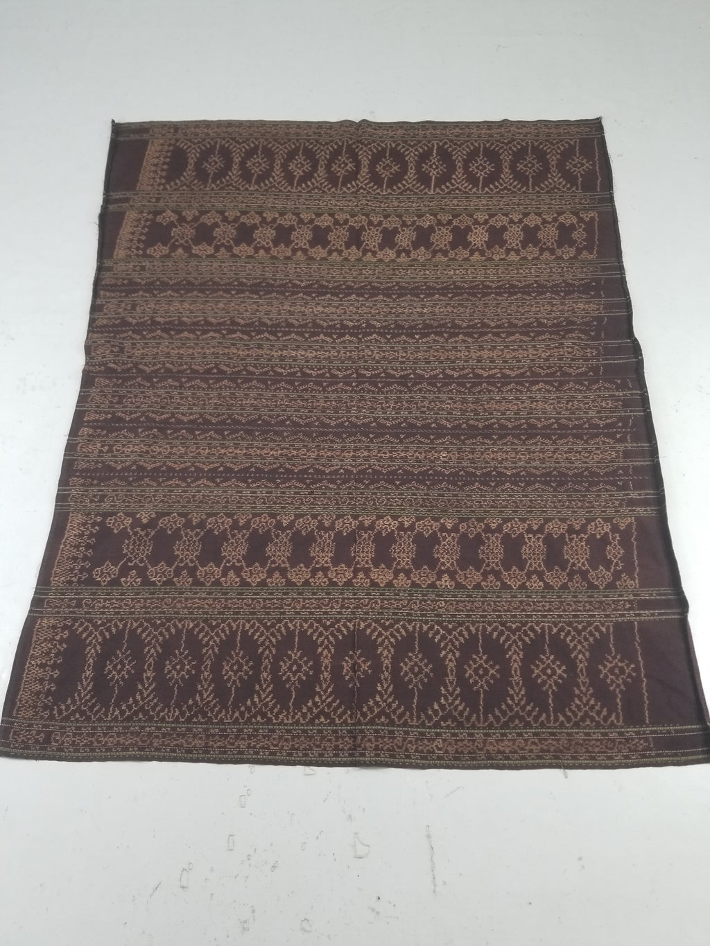 Vintage Traditional Indonesian Ikat Handwoven Tribal Textile 163x130cm
