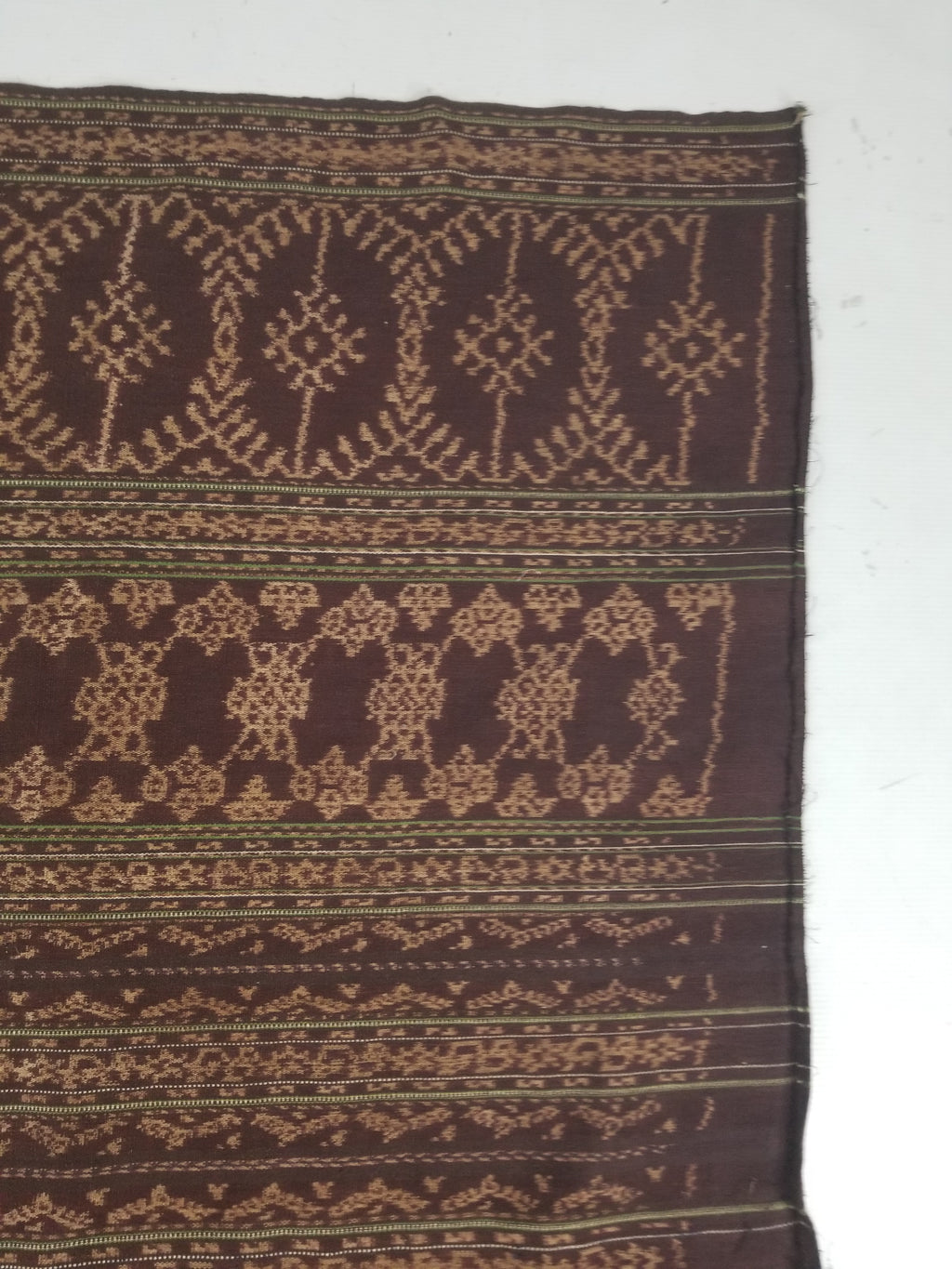 Vintage Traditional Indonesian Ikat Handwoven Tribal Textile 163x130cm