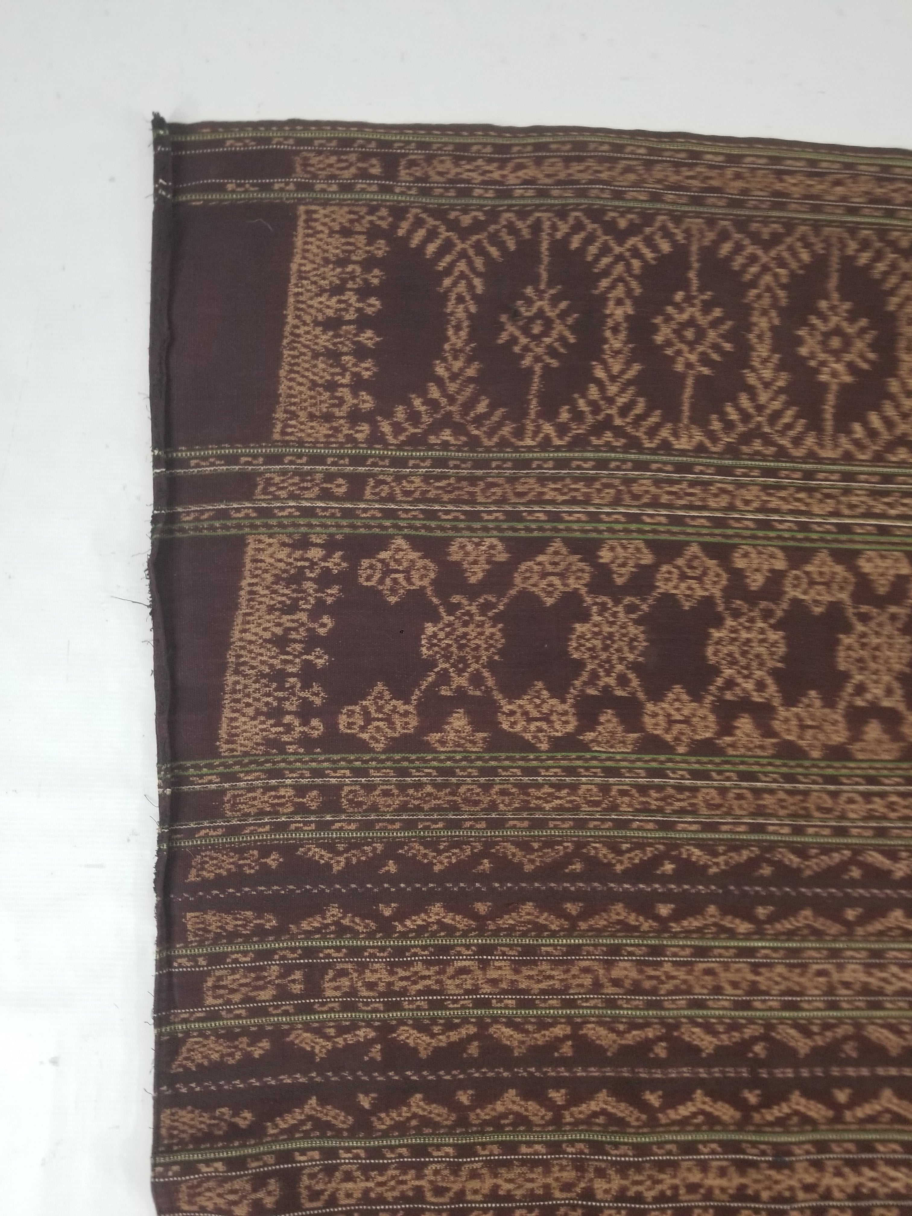 Vintage Traditional Indonesian Ikat Handwoven Tribal Textile 163x130cm