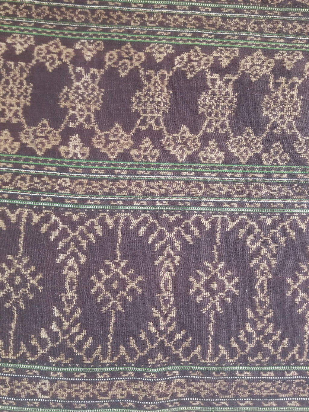 Vintage Traditional Indonesian Ikat Handwoven Tribal Textile 163x130cm