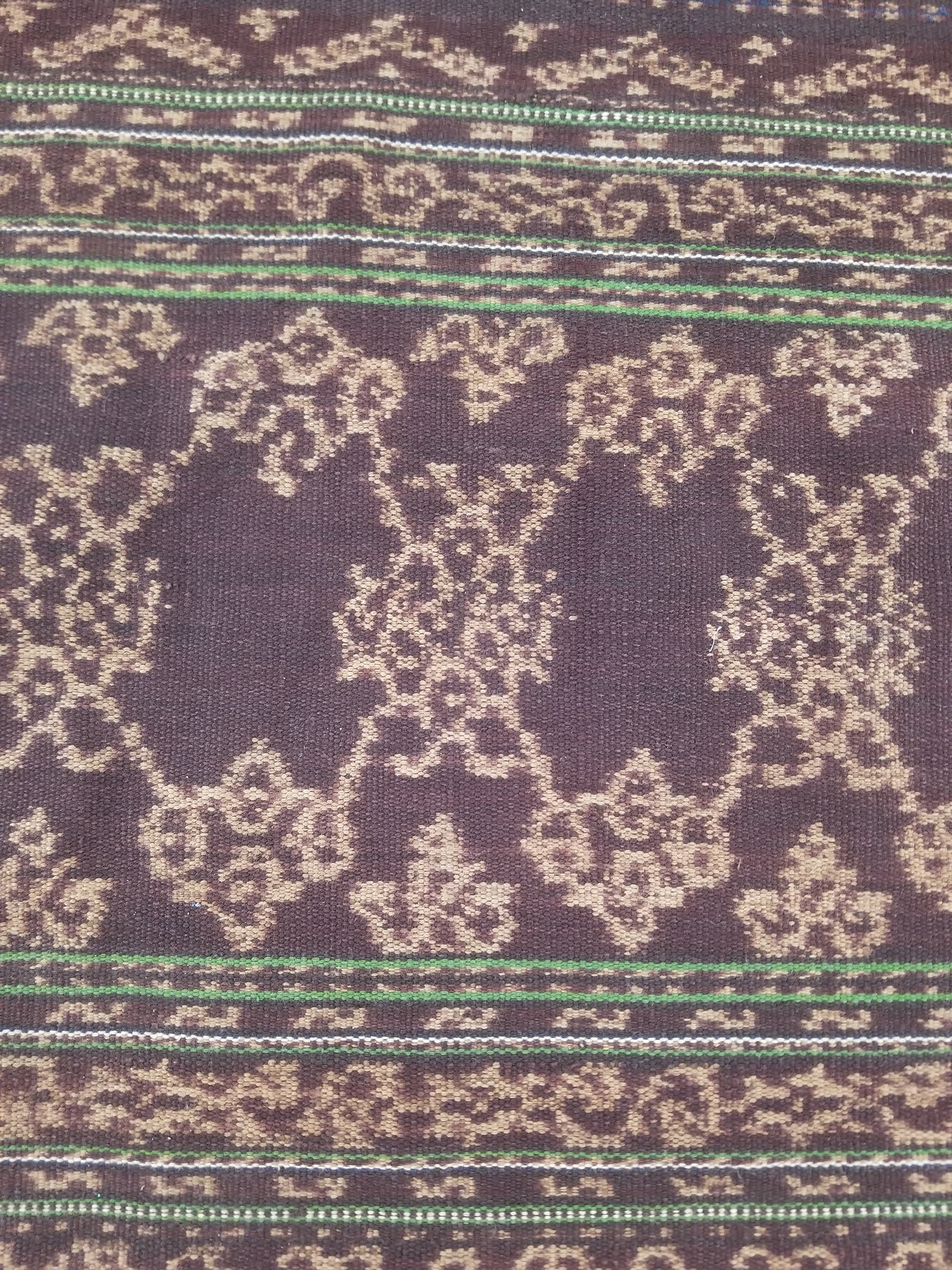 Vintage Traditional Indonesian Ikat Handwoven Tribal Textile 163x130cm