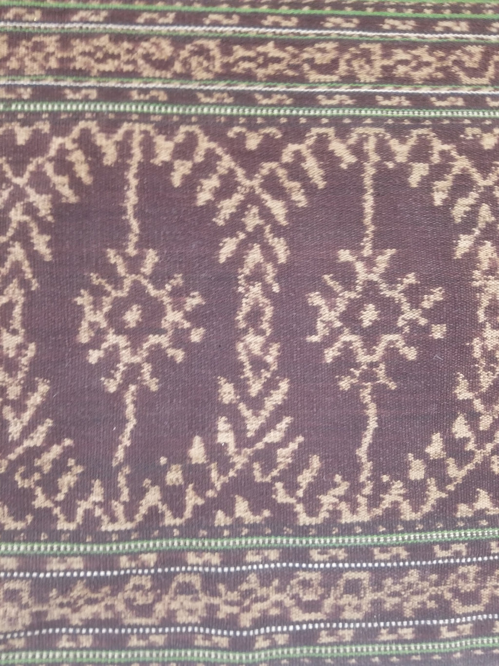 Vintage Traditional Indonesian Ikat Handwoven Tribal Textile 163x130cm