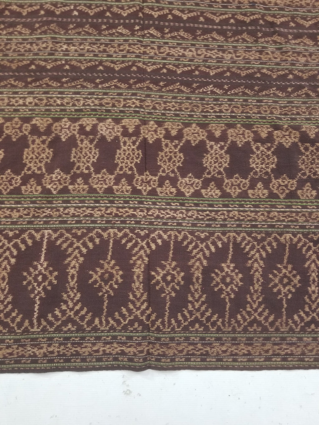 Vintage Traditional Indonesian Ikat Handwoven Tribal Textile 163x130cm