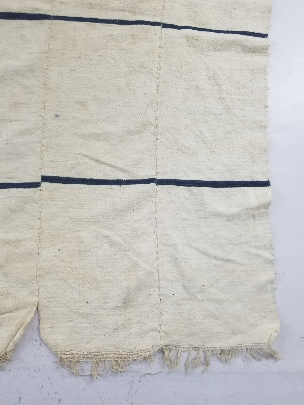 Vintage African Kente Cloth Handwoven Ghananian Textile 226x130cm