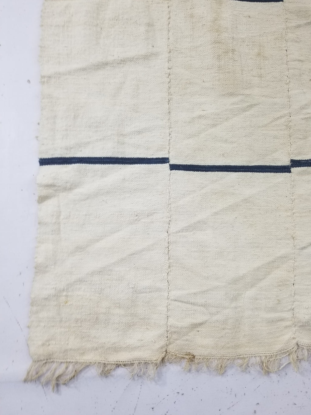 Vintage African Kente Cloth Handwoven Ghananian Textile 226x130cm
