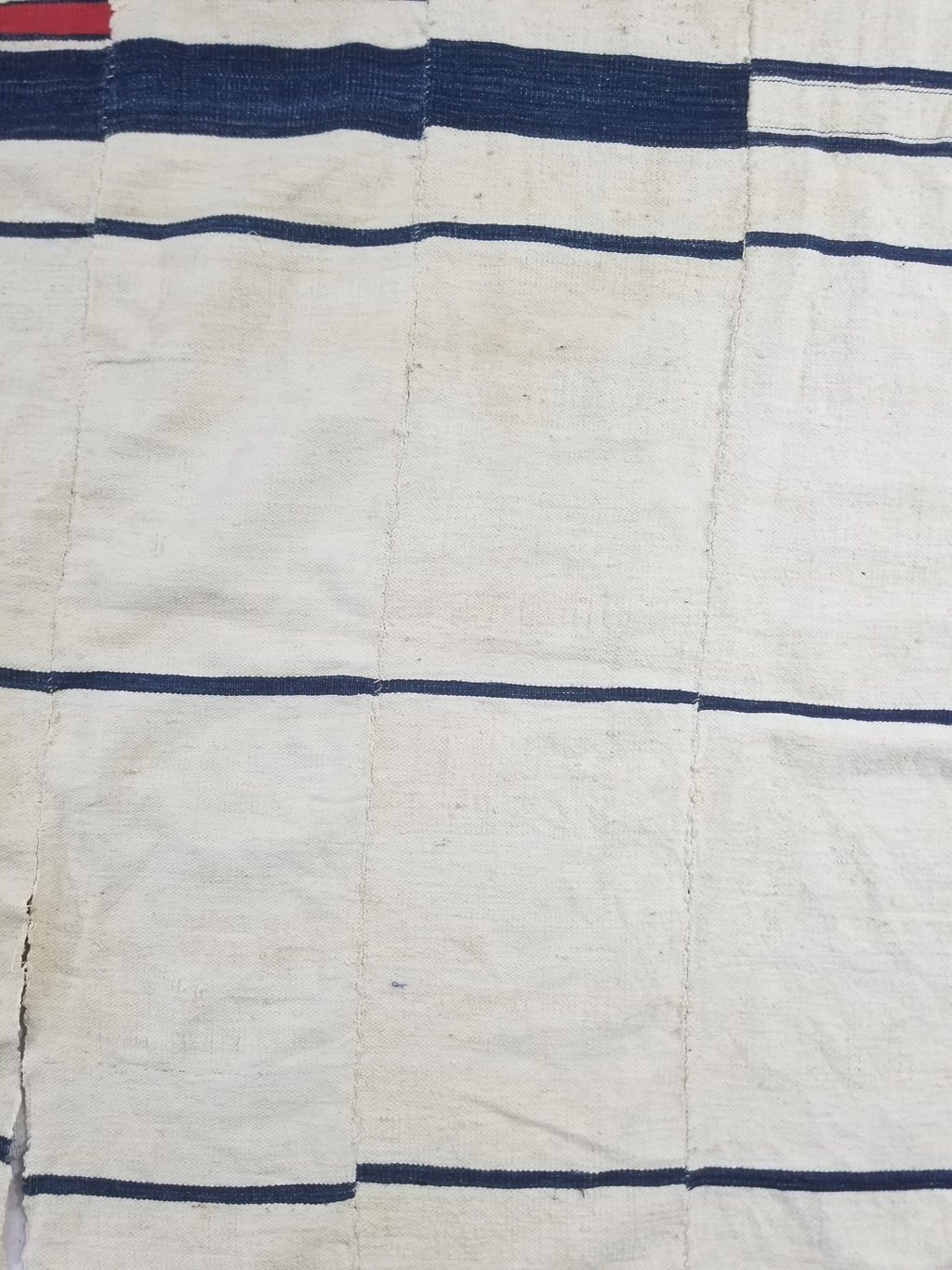 Vintage African Kente Cloth Handwoven Ghananian Textile 226x130cm