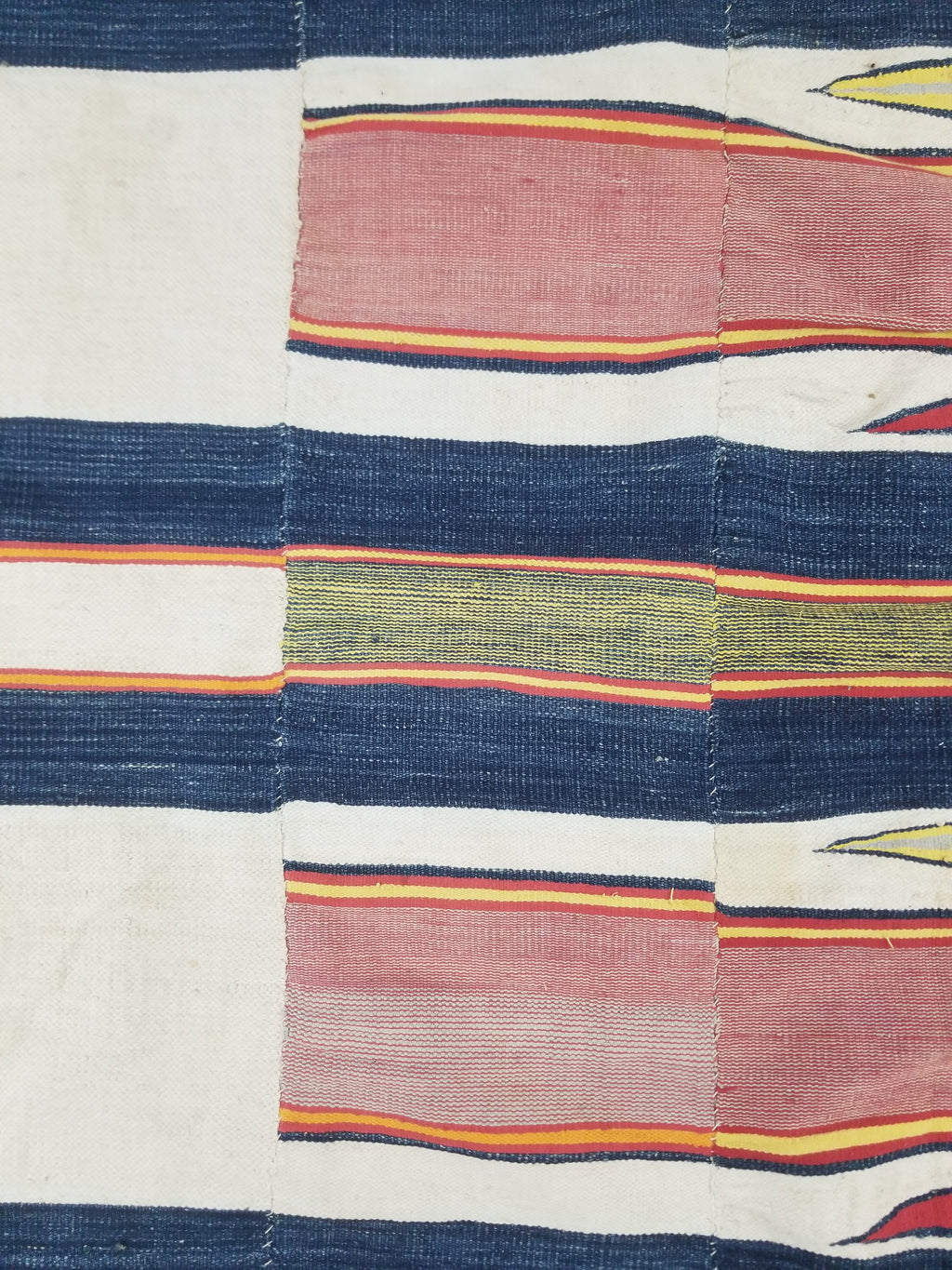 Vintage African Kente Cloth Handwoven Ghananian Textile 226x130cm