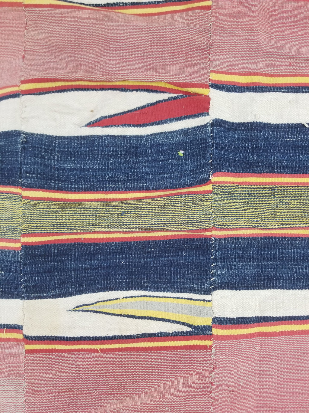 Vintage African Kente Cloth Handwoven Ghananian Textile 226x130cm