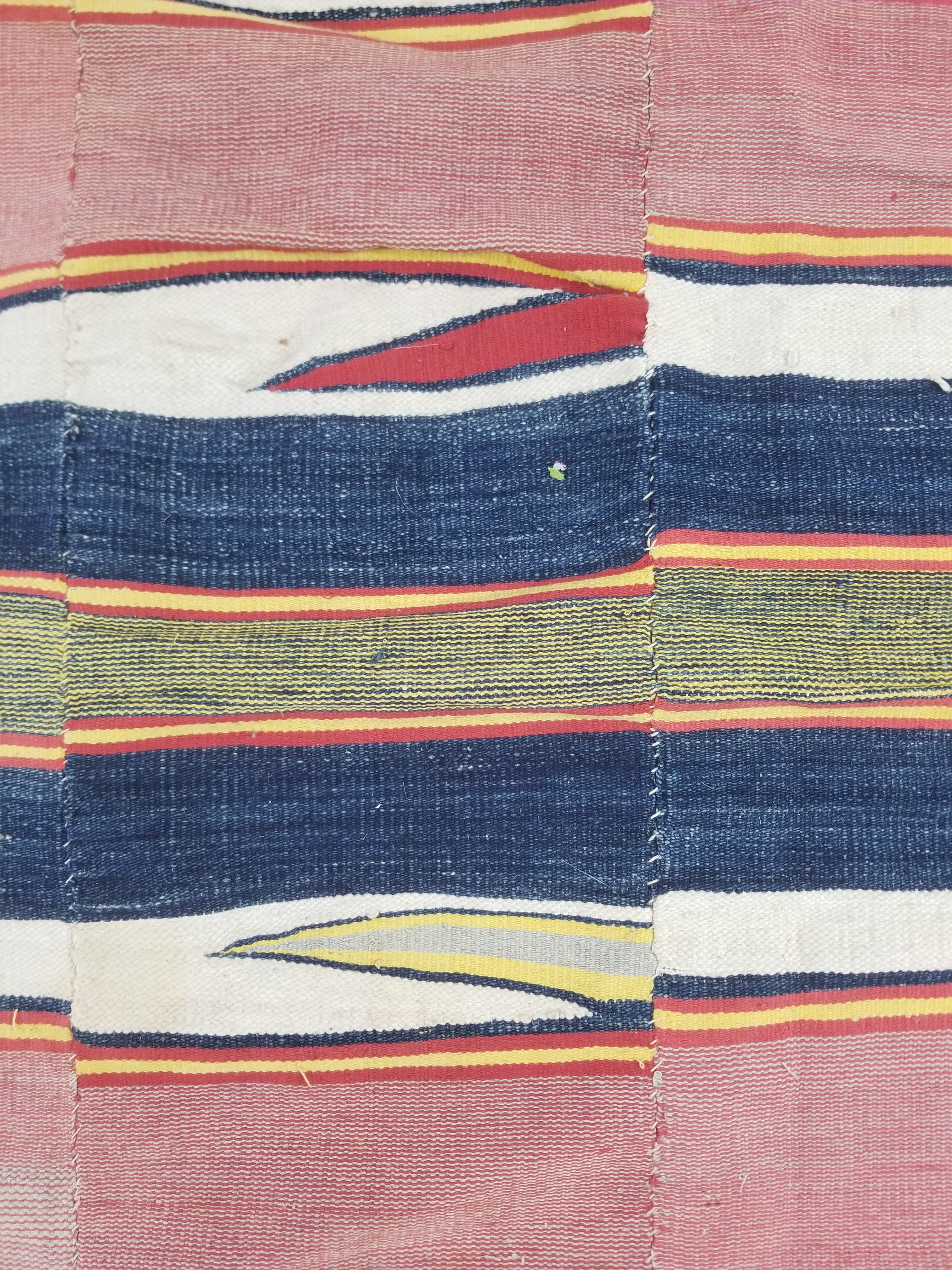 Vintage African Kente Cloth Handwoven Ghananian Textile 226x130cm