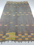 Vintage African Ewe Kente Cloth Handwoven & Patchwork Ghananian Textile 255x156cm