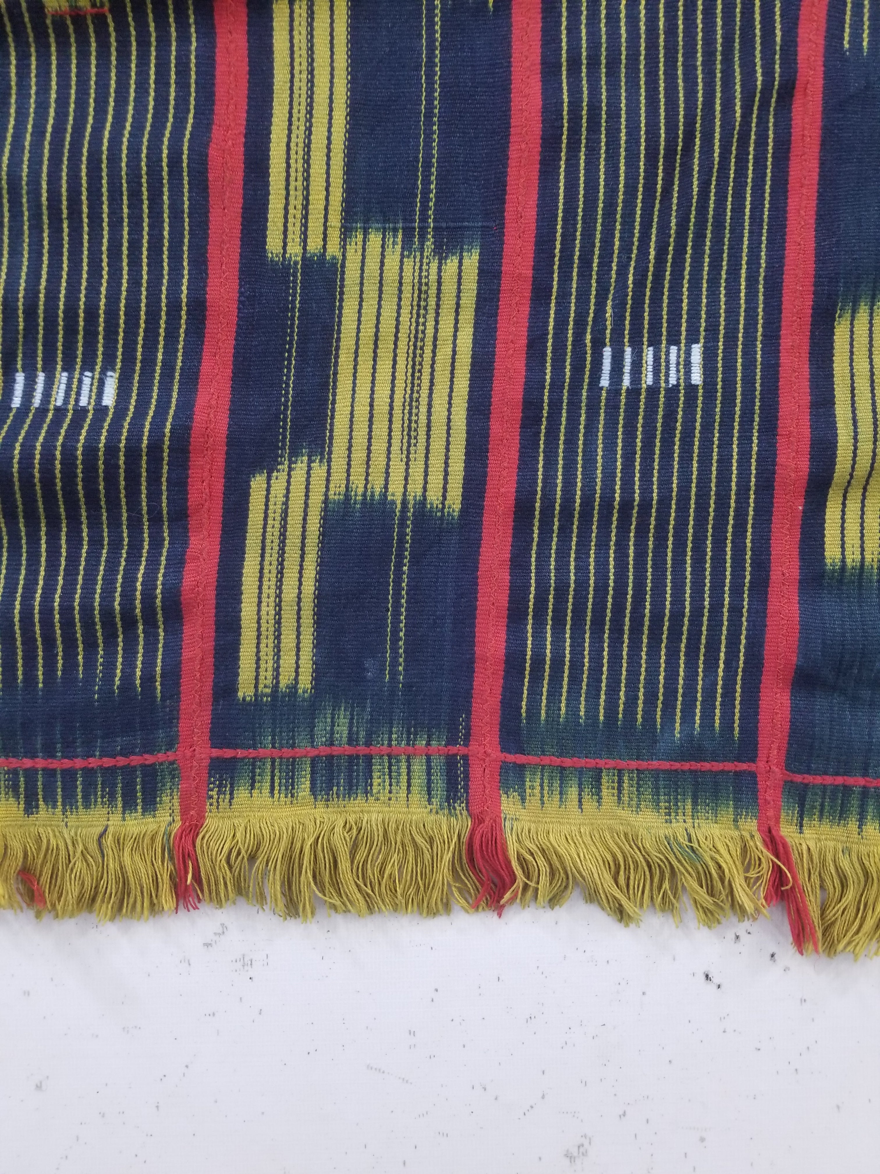 Vintage Ghana Kente Cloth Handwoven Striped Textile Throw 272x172cm
